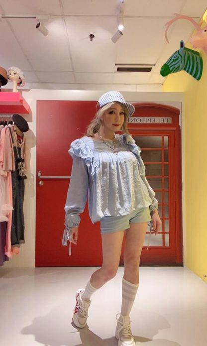 Frill Cotton Blouse
